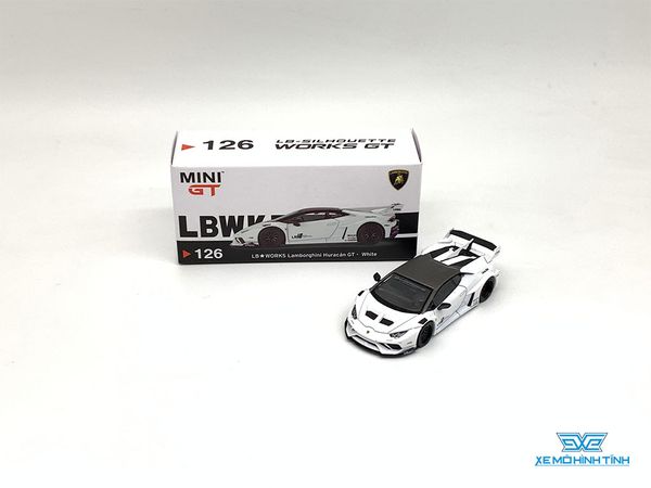 Xe Mô Hình Lamborghini Huracan GT 1:64 MiniGT ( Trắng )