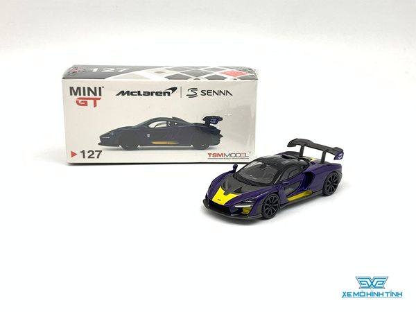 Xe Mô Hình McLaren Senna 1:64 MiniGT ( Tím Vàng )