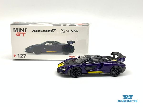 Xe Mô Hình McLaren Senna 1:64 MiniGT ( Tím Vàng )