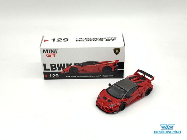 Xe Mô Hình Lamborghini Huracan GT - Rosso Mars 1:64 MiniGT ( Đỏ )