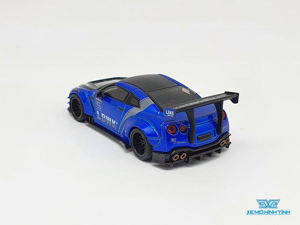 Xe Mô Hình LB Nissan GT-R (R35) Type2, Rear Wing ver3 1:64 MiniGT ( Xanh )