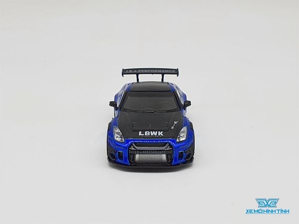Xe Mô Hình LB Nissan GT-R (R35) Type2, Rear Wing ver3 1:64 MiniGT ( Xanh )