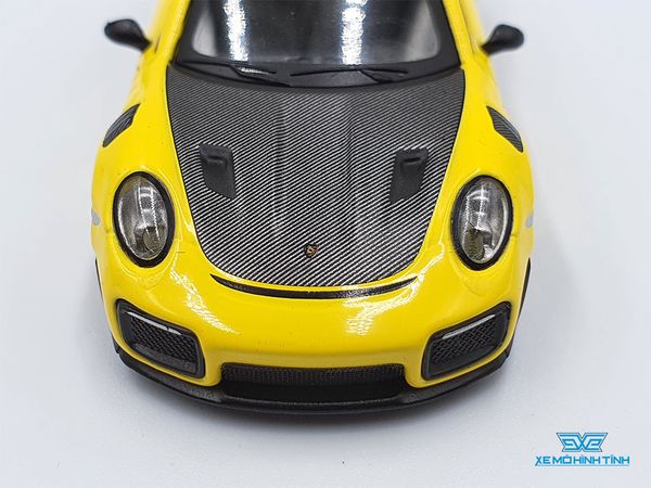 Xe Mô Hình Porsche 911 GT2 RS 1:64 MiniGT ( Vàng )