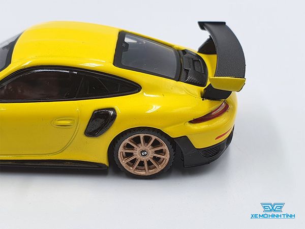 Xe Mô Hình Porsche 911 GT2 RS 1:64 MiniGT ( Vàng )