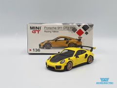 Xe Mô Hình Porsche 911 GT2 RS 1:64 MiniGT ( Vàng )