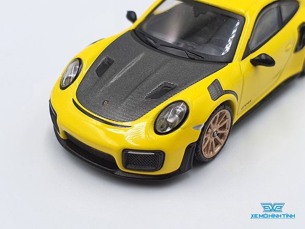 Xe Mô Hình Porsche 911 GT2 RS 1:64 MiniGT ( Vàng )