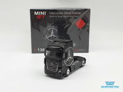 Xe Mô Hình Đầu Kéo Mercedes-Benz 1:64 MiniGT ( Đen / Logo Mercedes Bạc )