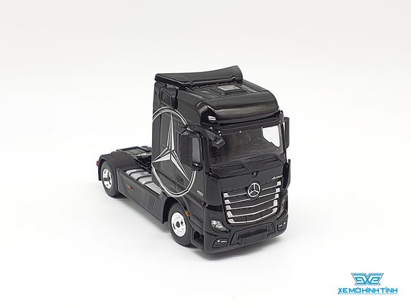Xe Mô Hình Đầu Kéo Mercedes-Benz 1:64 MiniGT ( Đen / Logo Mercedes Bạc )