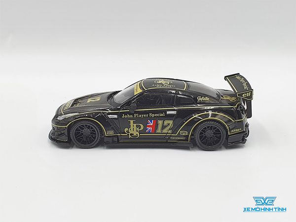 Xe Mô Hình LB*Works Nissan GT-R - JPS 1:64 MiniGT ( Đen )
