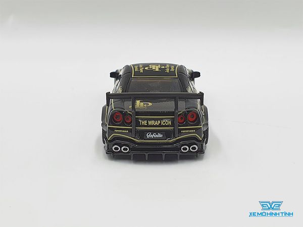 Xe Mô Hình LB*Works Nissan GT-R - JPS 1:64 MiniGT ( Đen )
