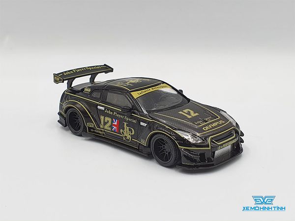 Xe Mô Hình LB*Works Nissan GT-R - JPS 1:64 MiniGT ( Đen )
