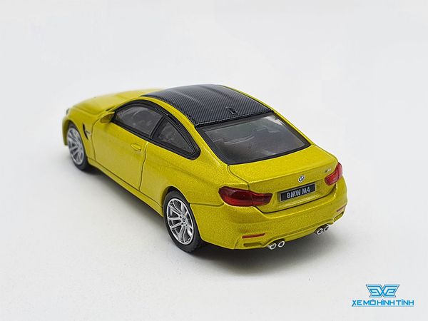 Xe Mô Hình BMW M4 (F82) Austin Yellow Metalic LHD 1:64 Mini GT (Vàng)