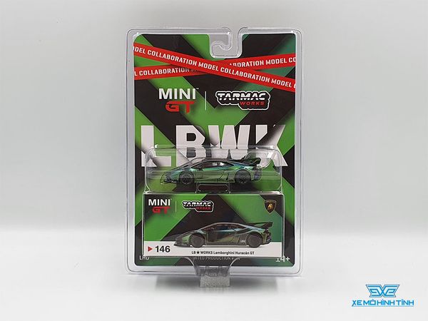 Xe Mô Hình Lamborghini Huracan LB*Works 1:64 MiniGT ( Xanh Biến Màu )