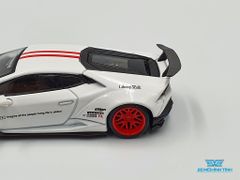 Xe Mô Hình Lamborghini Huracan LB*Works 1:64 MiniGT ( Trắng Mâm Đỏ )