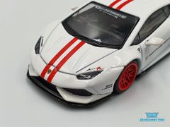 Xe Mô Hình Lamborghini Huracan LB*Works 1:64 MiniGT ( Trắng Mâm Đỏ )