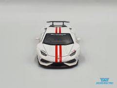 Xe Mô Hình Lamborghini Huracan LB*Works 1:64 MiniGT ( Trắng Mâm Đỏ )