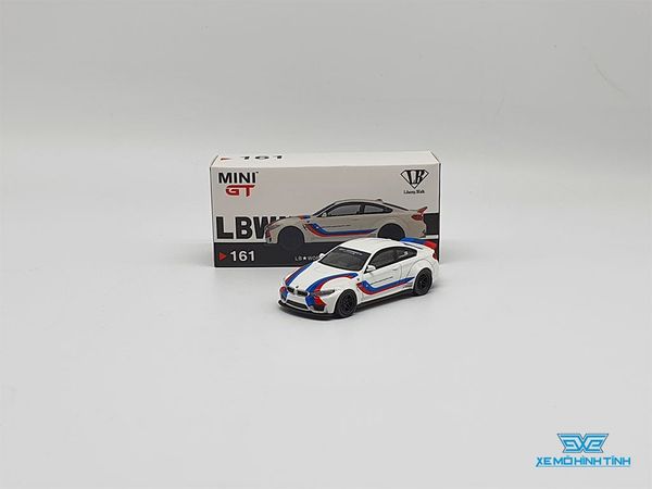 Xe Mô Hình BMW M4 W/M Stripe 1:64 MiniGT ( Trắng )