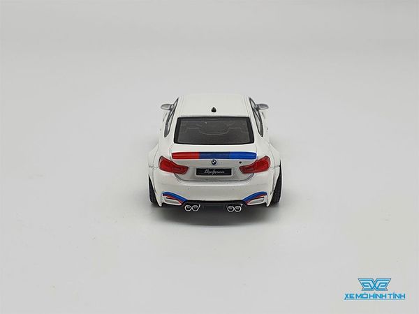 Xe Mô Hình BMW M4 W/M Stripe 1:64 MiniGT ( Trắng )