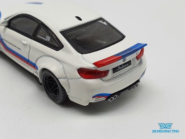 Xe Mô Hình BMW M4 W/M Stripe 1:64 MiniGT ( Trắng )