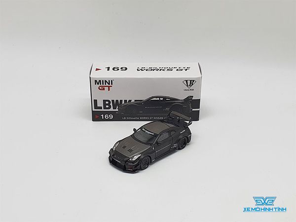 Xe Mô Hình LB Nissan GT 35GT-RR Ver.1 RHD 1:64 MiniGT ( Đen Nhám )