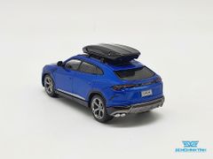 Xe Mô Hình Lamborghini Urus - Blu Eleos w/ Roof Box LHD 1:64 MiniGT (Xanh Dương)