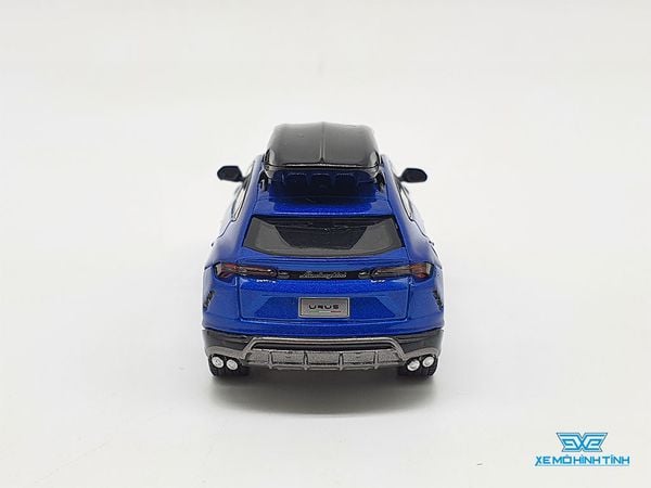 Xe Mô Hình Lamborghini Urus - Blu Eleos w/ Roof Box LHD 1:64 MiniGT (Xanh Dương)