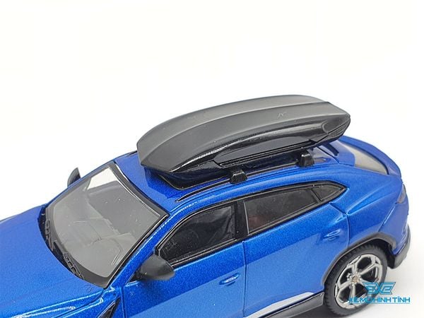 Xe Mô Hình Lamborghini Urus - Blu Eleos w/ Roof Box LHD 1:64 MiniGT (Xanh Dương)