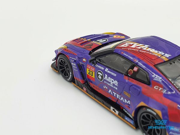 Xe Mô Hình Nissan GT-R Nismo GT3 EVA RT Test Type-01 Kakusei Edition-NISMO Festival 2019 1:64 MiniGT/ POP RACE (Tím)