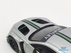 Xe Mô Hình Bentley Continental GT3 2018 Presentation Car RHD 1:64 MiniGT ( Bạc Viền Xanh)