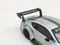 Xe Mô Hình Bentley Continental GT3 2018 Presentation Car RHD 1:64 MiniGT ( Bạc Viền Xanh)