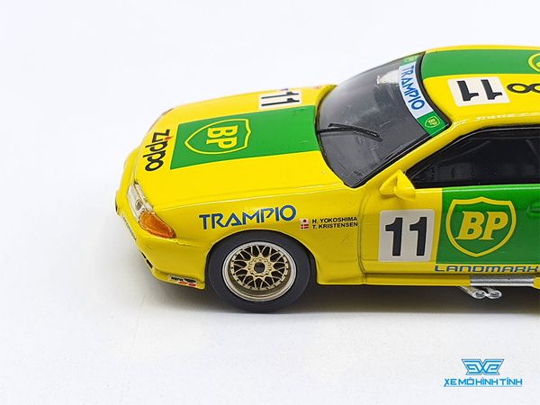 Xe Mô Hình Nissan Skyline GT-R R32 Gr.A #11BP 1993 Janpan Touringcar Championship RHD 1:64 Mini GT (Vàng)