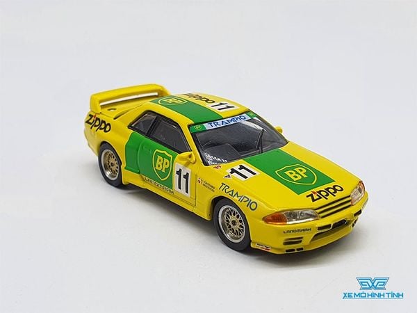 Xe Mô Hình Nissan Skyline GT-R R32 Gr.A #11BP 1993 Janpan Touringcar Championship RHD 1:64 Mini GT (Vàng)