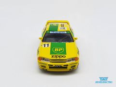 Xe Mô Hình Nissan Skyline GT-R R32 Gr.A #11BP 1993 Janpan Touringcar Championship RHD 1:64 Mini GT (Vàng)