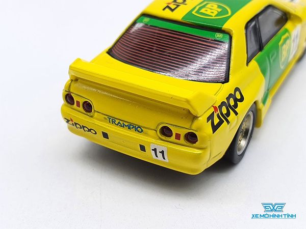 Xe Mô Hình Nissan Skyline GT-R R32 Gr.A #11BP 1993 Janpan Touringcar Championship RHD 1:64 Mini GT (Vàng)