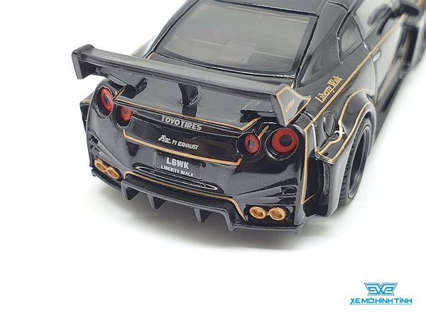 Xe Mô Hình LB-Sihouette Works GT Nissan 35GT-RR Ver.1 Jps LHD 1:64 MiniGT (Đen)