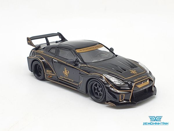 Xe Mô Hình LB-Sihouette Works GT Nissan 35GT-RR Ver.1 Jps LHD 1:64 MiniGT (Đen)