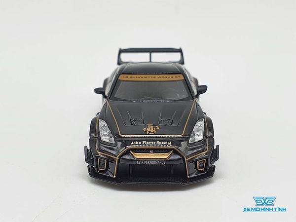 Xe Mô Hình LB-Sihouette Works GT Nissan 35GT-RR Ver.1 Jps LHD 1:64 MiniGT (Đen)