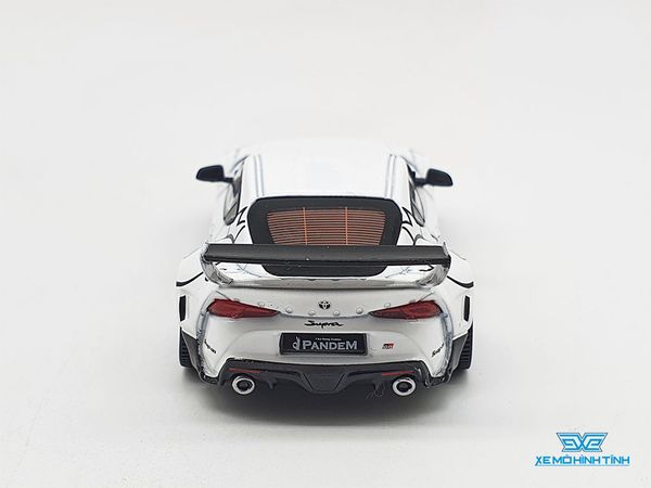 Xe Mô Hình Pandem Toyota GR Supra V1.0 White LHD 1:64 Mini GT (Trắng)