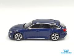 Xe Mô Hình Audi RS 6 Avant Navarra Blue Metallic LHD 1:64 Mini GT ( Xanh )