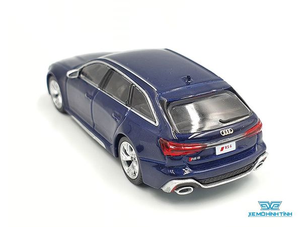 Xe Mô Hình Audi RS 6 Avant Navarra Blue Metallic LHD 1:64 Mini GT ( Xanh )