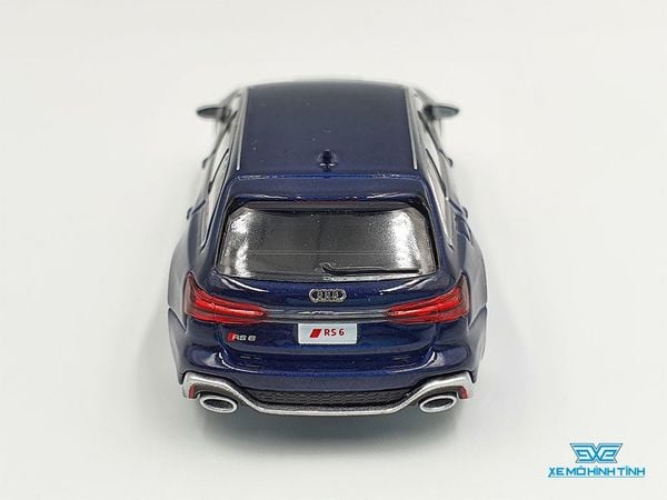 Xe Mô Hình Audi RS 6 Avant Navarra Blue Metallic LHD 1:64 Mini GT ( Xanh )