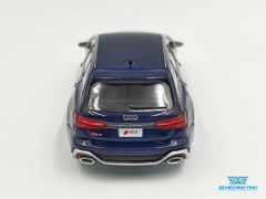 Xe Mô Hình Audi RS 6 Avant Navarra Blue Metallic LHD 1:64 Mini GT ( Xanh )