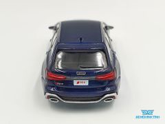 Xe Mô Hình Audi RS 6 Avant Navarra Blue Metallic LHD 1:64 Mini GT ( Xanh )