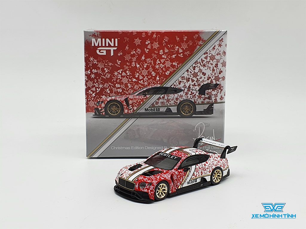 Xe Mô Hình Bentley Continental GT3 Christmas Edition 2020 1:64