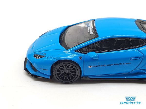 Xe Mô Hình LB* WORKS Lamborghini Huracán - Light Blue LHD 1:64 Mini GT ( Xanh )