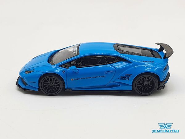 Xe Mô Hình LB* WORKS Lamborghini Huracán - Light Blue LHD 1:64 Mini GT ( Xanh )