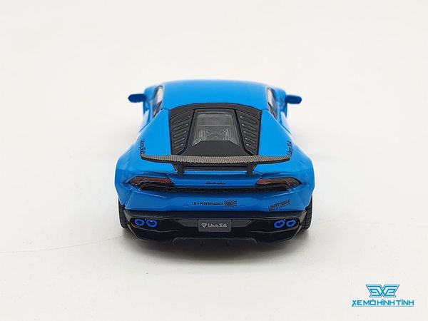 Xe Mô Hình LB* WORKS Lamborghini Huracán - Light Blue LHD 1:64 Mini GT ( Xanh )