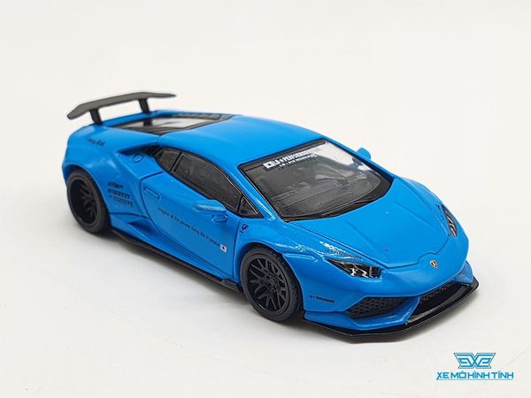 Xe Mô Hình LB* WORKS Lamborghini Huracán - Light Blue LHD 1:64 Mini GT ( Xanh )