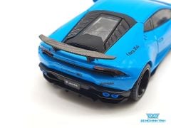 Xe Mô Hình LB* WORKS Lamborghini Huracán - Light Blue LHD 1:64 Mini GT ( Xanh )