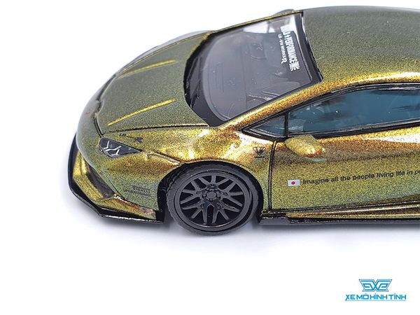 Xe Mô Hình LB*WORKS Lamborghini Huracan - Magic Bronze LHD1:64 Mini GT ( Xanh Biến Màu )